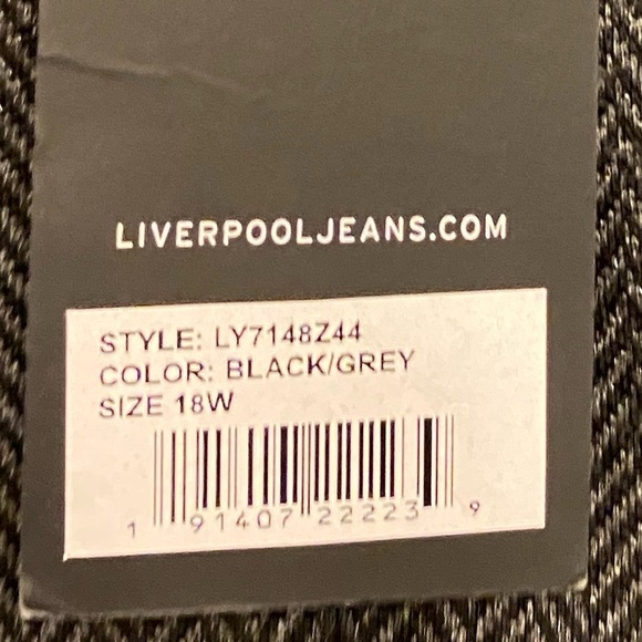 30% off w ♥️ NWT LIVERPOOL Viscose Trouser Stretch Pull-on Pants Women's 16W #48 - Picture 3 of 12